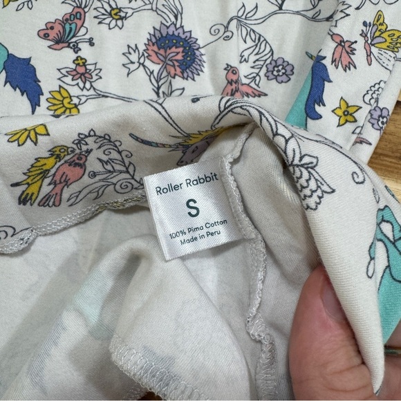 Roller Rabbit Unicorn 🦄 - top only size small 100% pima cotton - Picture 5 of 5